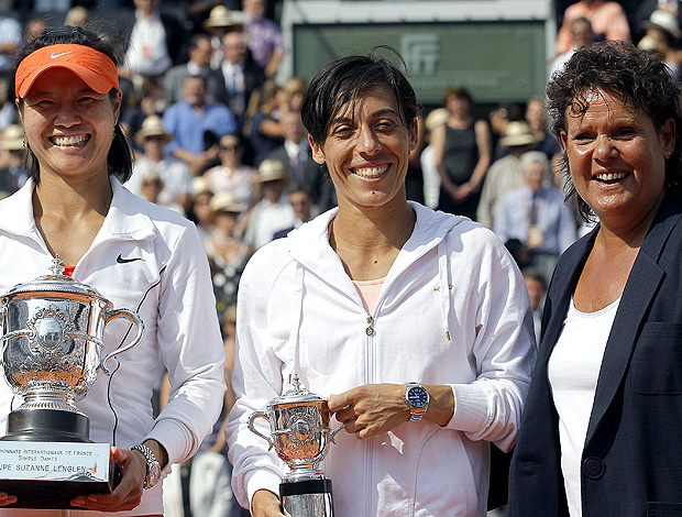 Na Li tênis Francesca Schiavone Roland Garros troféus Evonne Goolagong (Foto: AFP)
