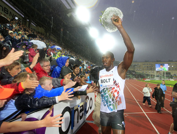 Usain Bolt vence os 200 metros em Oslo (Foto: Agência AP)