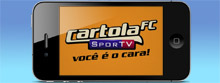 Escale seu time pelo celular e acesse o conteúdo do game (Arte SporTV)