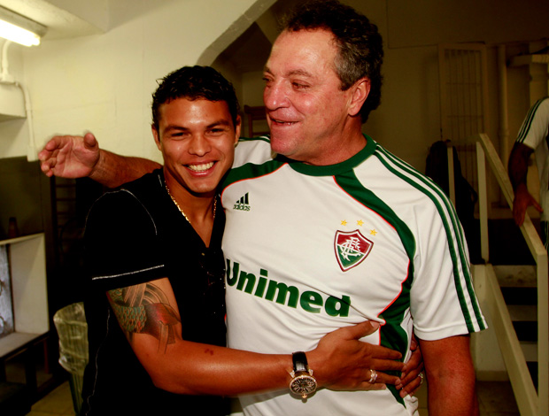 thiago silva fluminense visita (Foto: Nelson Perez/FluminenseF.C.)
