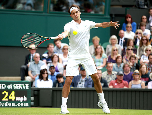 Roger Federer tênis Wimbledon 1r (Foto: Getty Images)