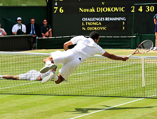 o-Wilfried Tsonga tênis Wimbledon semifinais  (Foto: AFP)