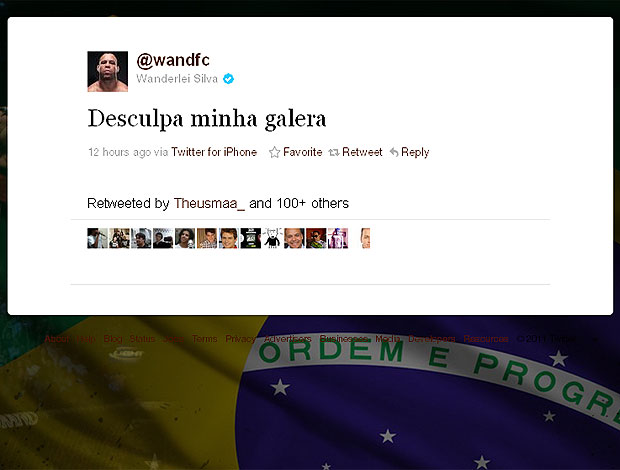 Wanderlei Silva UFC twitter (Foto: Reprodução / Twitter)