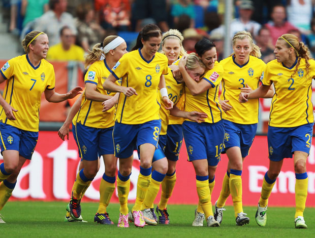 jogadoras suécia frança copa do mundo futebol feminino (Foto: agência Getty Images)