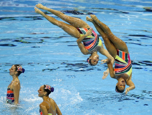 brasil nado sincronizado equipes mundial xangai (Foto: EFE)
