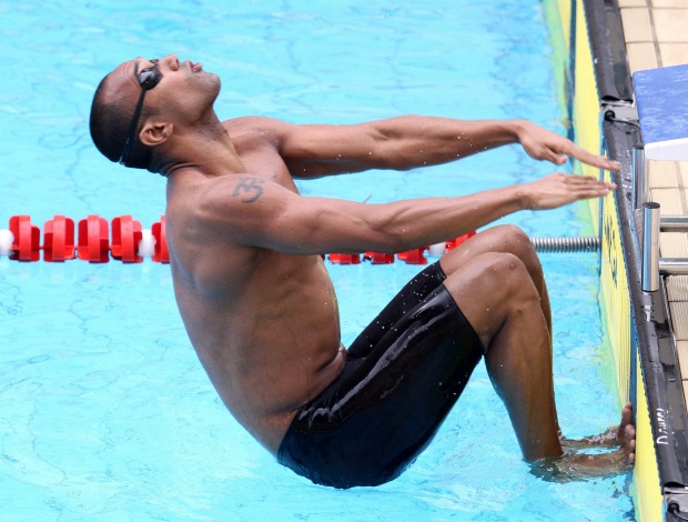Gabriel Mangabeira natação Jogos Militares (Foto: Photocamera/Divulgação)