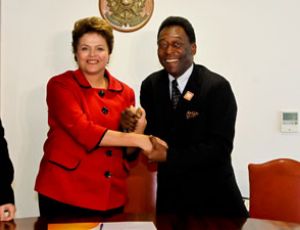 Dilma e Pelé (Foto: Ricardo Stuckert / PR)