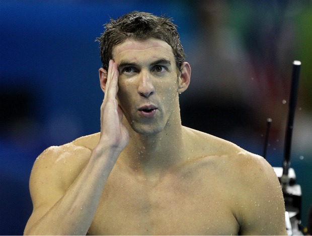 Michael Phelps 4x100m medley Mundial Xangai natação (Foto: Getty Images)