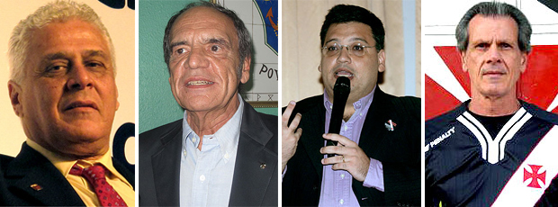 Votação Vasco Dinamite Pedro Valente, Leonardo Gonçalves e Jayme Lisboa (Foto: Globoesporte.com)