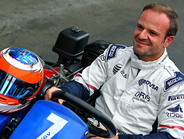 Barrichello no evento de kart (Foto: Carsten Horst / Divulgação)