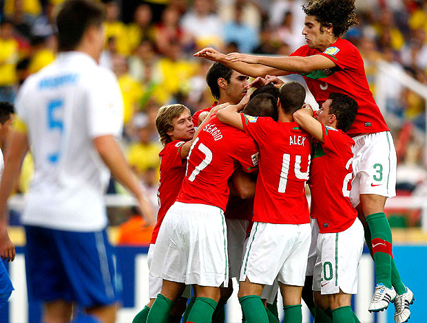 Portugal comemora vitória sobre a Guatemala no sub-20 (Foto: Reuters)