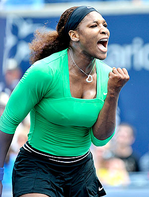Serena WIlliams comemora na final da Roger´s Cup (Foto: AP)