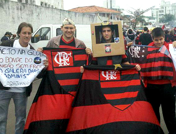 Torcida do Flamengo no Orlando Scarpelli (Foto: Richard Souza / GLOBOESPORTE.COM)