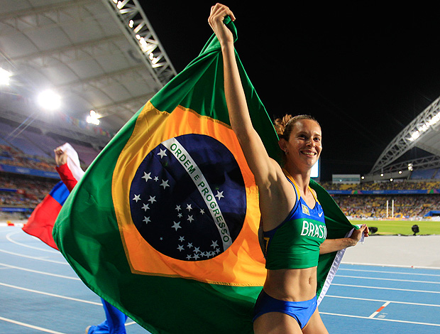 Fabiana murer campeã mundial daegu salto com vara (Foto: Agência AP)