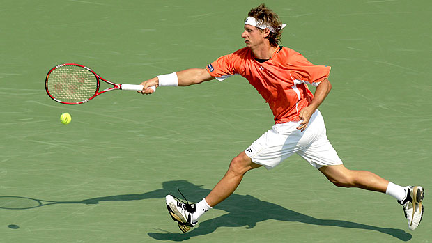 David Nalbandian no jogo contra Nadal no US Open (Foto: AP)