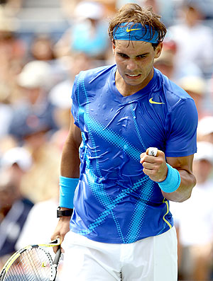 Nadal no jogo contra David Nalbandian no US Open (Foto: Getty Images)