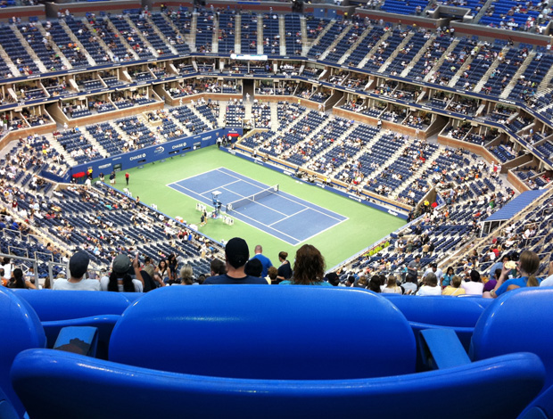 Fila Z estádio Arthur Ashe tênis US Open (Foto: Alexandre Cossenza)