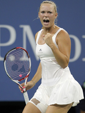 Caroline Wozniacki tênis US Open oitavas (Foto: Getty Images)