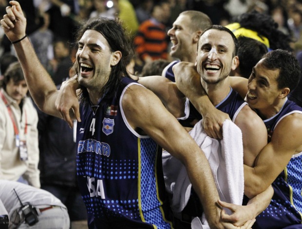 basquete Scola Ginobili Prigioni brasil x argentina copa américa (Foto: efe)