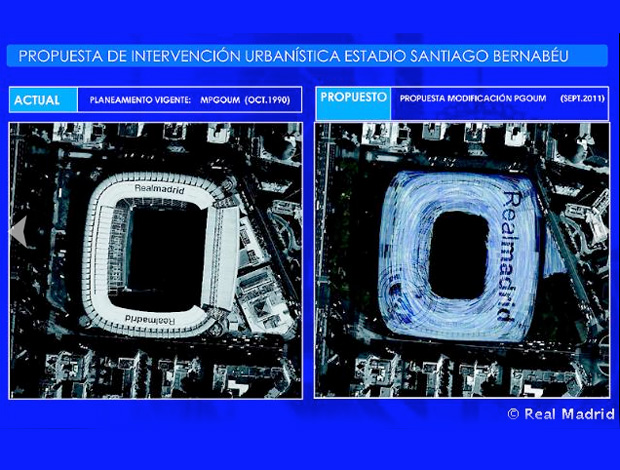 projeto reforma santiago bernabeu real madrid (Foto: Divulgação Site Oficial do Real Madrid)