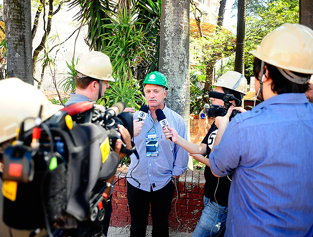 Luiz Felipe Scolari felipão palmeiras obras (Foto: Marcos Ribolli/ GLOBOESPORTE.COM)