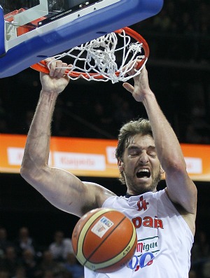 Pau Gasol Espanha Campeonato Europeu de basquete (Foto: AP)