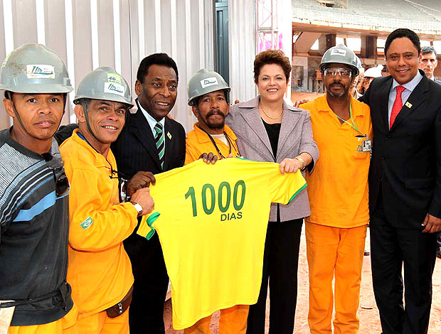Dilma visita obras do Mineirão (Foto: Divulgação)