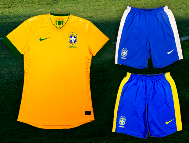novo uniforme brasil 2012 (Foto: Mônica Imbuzeiro / O Globo)