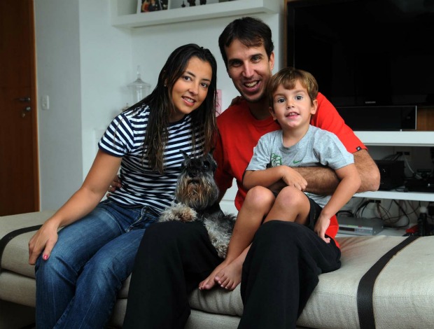 Marcelinho Machado e família basquete (Foto: André Durão)