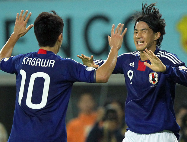 Okazaki kagawa japão gol taquistão (Foto: agência Getty Images)