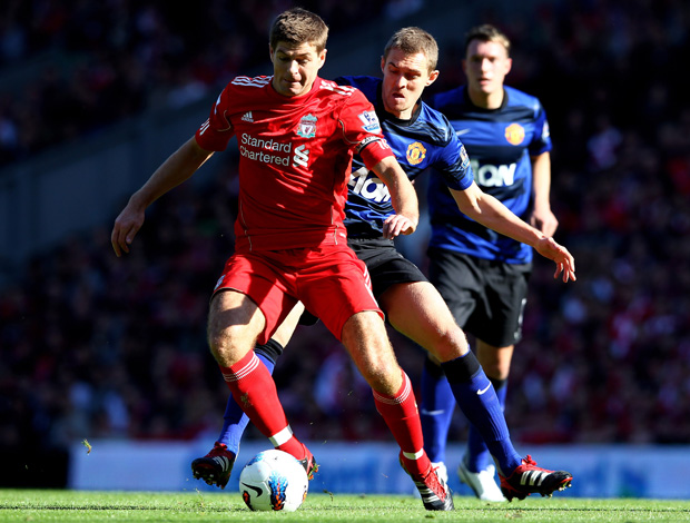 Gerrard, Liverpool x Manchester United (Foto: Getty Images)