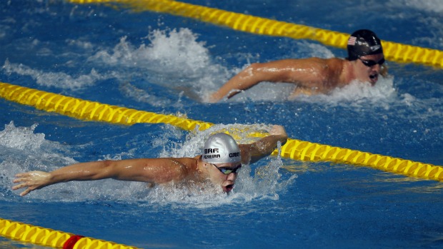 Pan natação Thiago Pereira 400m medley (Foto: AP)