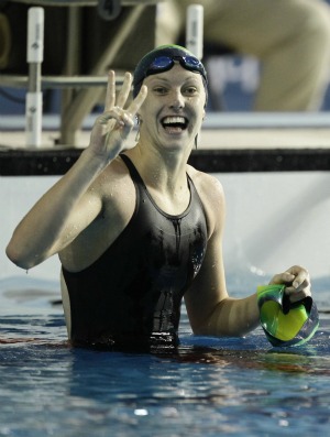 Graciele Herrmann, 50m livre natação, jogos pan-americanos (Foto: AP)