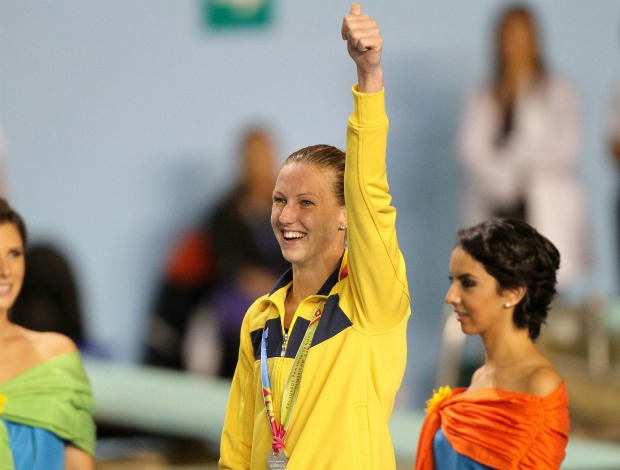 Graciele Herrmann, 50m livre natação, jogos pan-americanos (Foto: Jefferson Bernardes / Vipcomm)