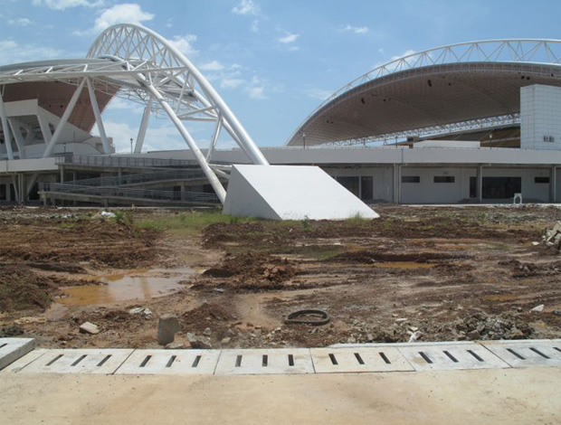 estádio libreville (Foto: Márcio Iannacca/Globoesporte.com)