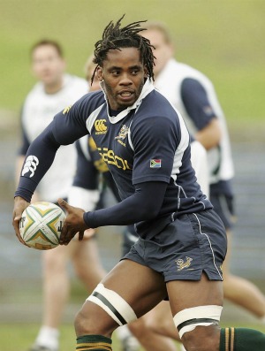 Solly Tyibilika rúgbi seleção África do Sul em 2006 (Foto: Getty Images)