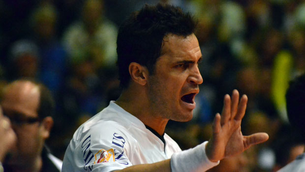 Falcão é expulso no primeiro jogo da final da Liga Futsal (Foto: Divulgação/CBFS)