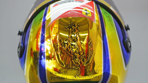 Pintura especial do capacete de Felipe Massa para o GP do Brasil (Foto: Divulgação)