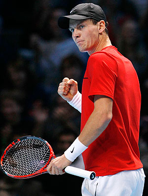 Tomas Berdych tênis Londres ATP Finals (Foto: AP)