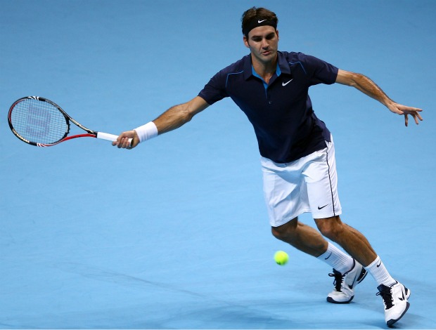 Tênis ATP Finals Roger Federer contra David Ferrer (Foto: Getty Images)