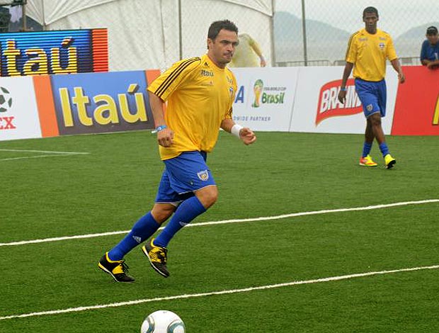 Falcão na partida do Soccerex (Foto: Márcio Iannacca / GLOBOESPORTE.COM)