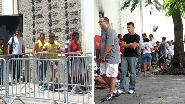 montagem fila Vasco x Flamengo (Foto: Editoria de Arte / GLOBOESPORTE.COM)