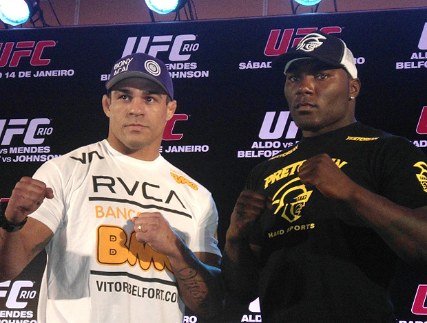 Vitor Belfort e Anthony Johnson, UFC (Foto: Adriano Albuquerque)