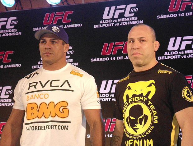 Vitor Belfort e Wanderlei Silva, UFC (Foto: Adriano Albuquerque)