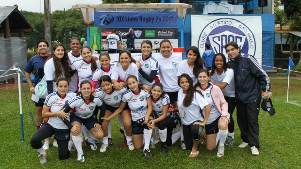 Equipe feminina do Vitória Rugby (Foto: Divulgação)