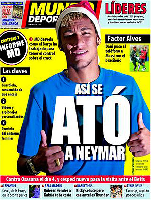 Neymar capa Mundo Deportivo  (Foto: Reprodução / MundoDeportivo.es)