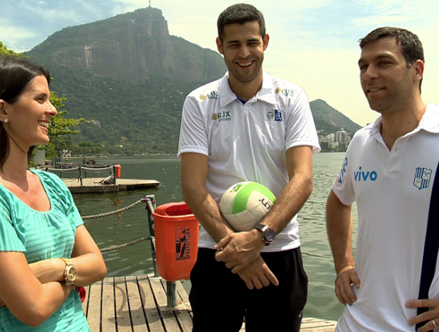 Dante e Marcelinho no Rio de Janeiro 1 (Foto: Reprodução SporTV)