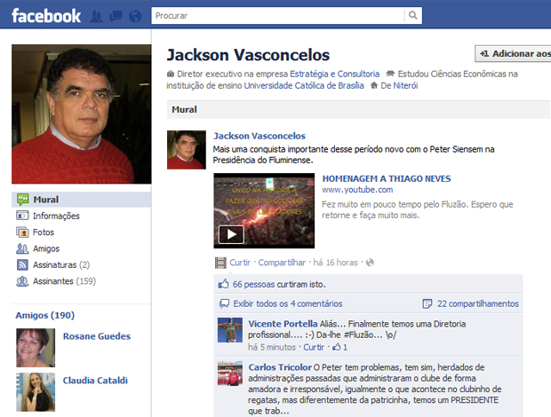 Facebook Jackson Vasconcelos (Foto: Reprodução)