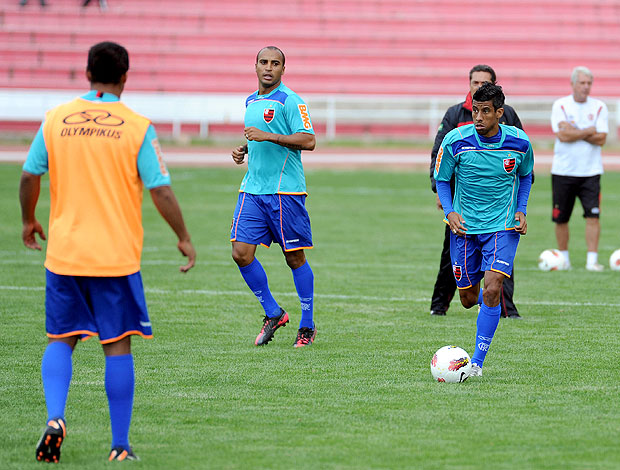 Leo Moura treino Flamengo (Foto: Alexandre Vidal / Fla imagem)