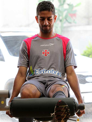 Thiago Feltri no treino do Vasco (Foto: Marcelo Sadio/Site Oficial Vasco da Gama)